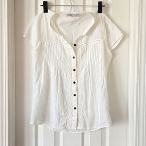 Prana Linen Button Down Blouse